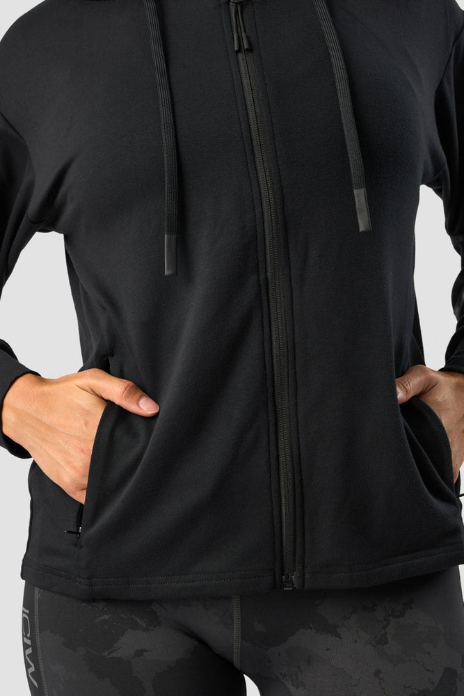 ultimate training zipper hoodie black