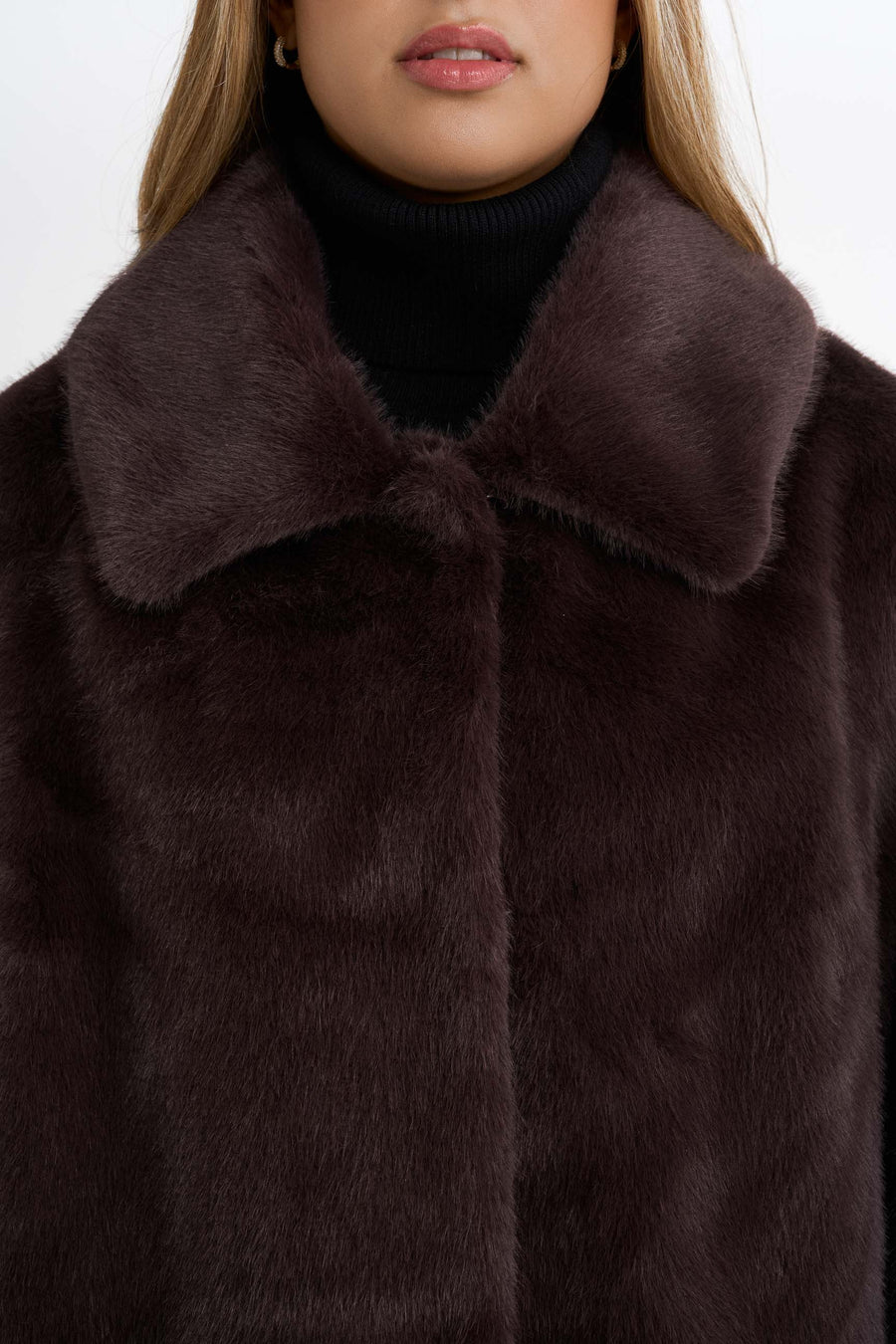 Courchevel Faux Fur Jacket · Brown