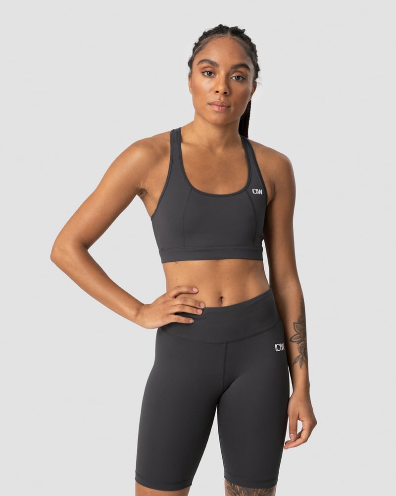 classic sports bra anthracite