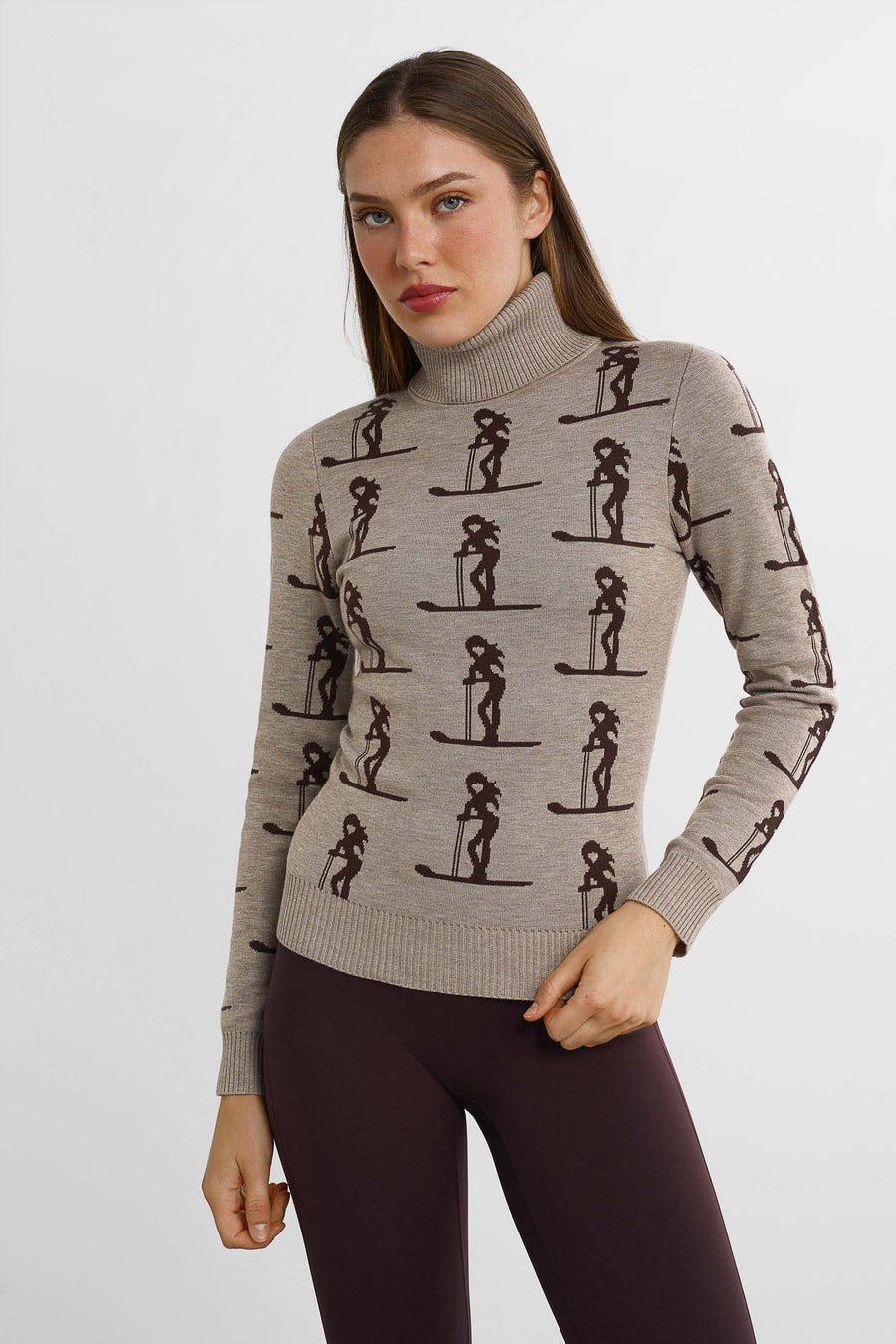 Ski Club Sweater · Beige/Brown