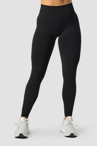 define seamless v-shape tights black