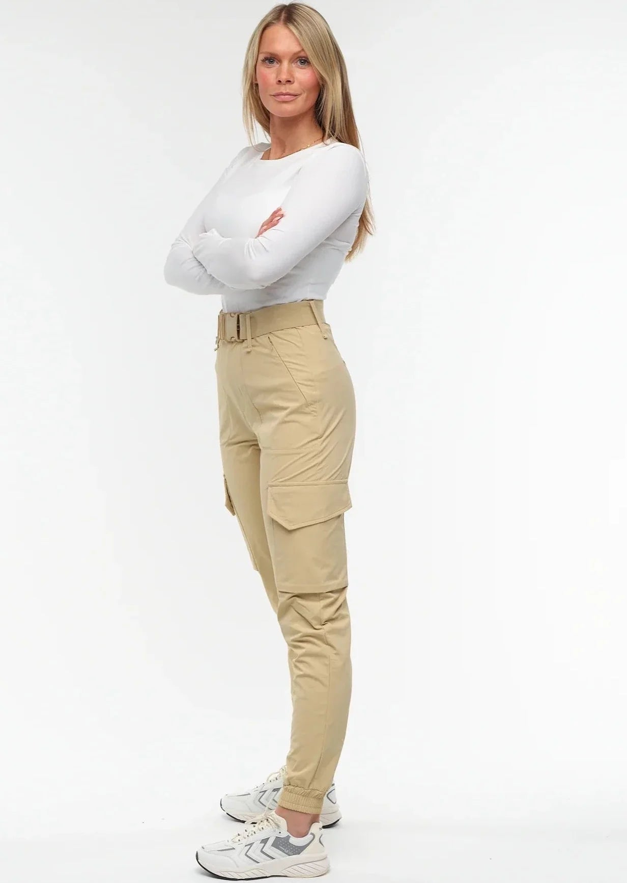 Embrace Cargo Pants - Beige - for kvinde - EMBRACE - Bukser