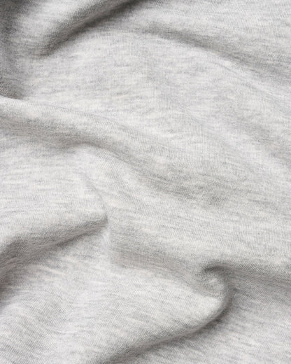 everyday cropped crewneck light grey melange