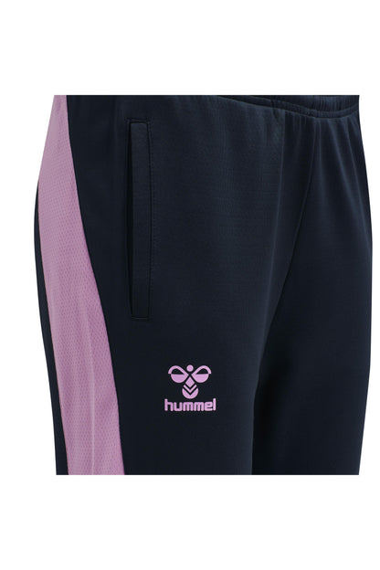 HUMMEL - Hmlaction Poly Training Pants Woman - Black Iris/orchid