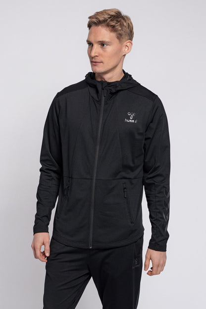 HUMMEL - Hmlaston Zip Hoodie - Black