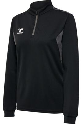 HUMMEL - Hmlauthentic Half Zip Sweat Woman - Black