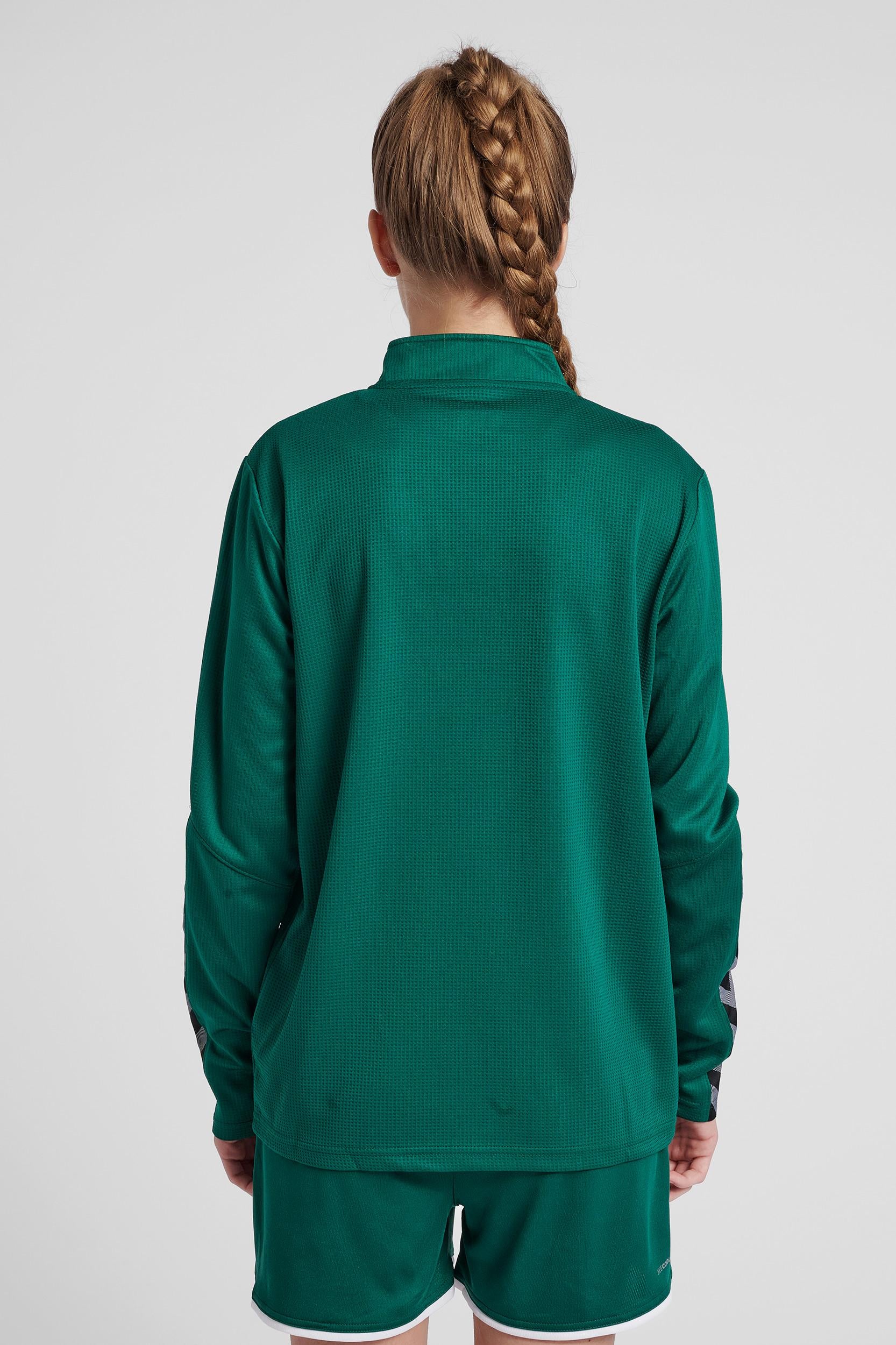 HUMMEL - Hmlauthentic Half Zip Sweatshirt Woman - Evergreen