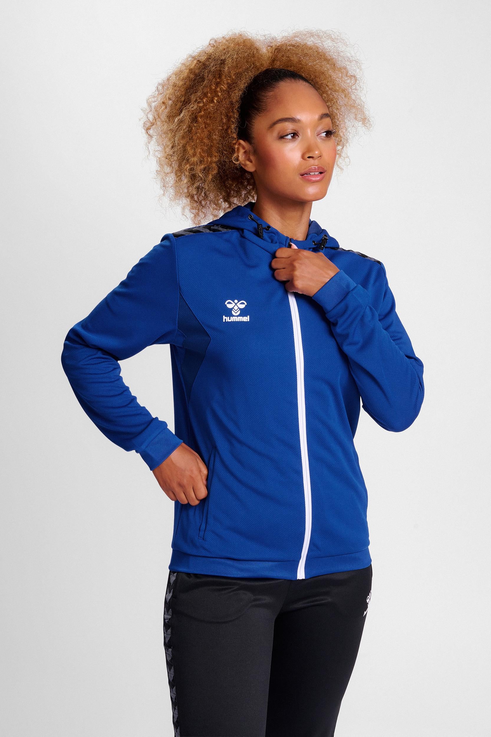 HUMMEL - Hmlauthentic Pl Zip Hoodie Woman - True Blue