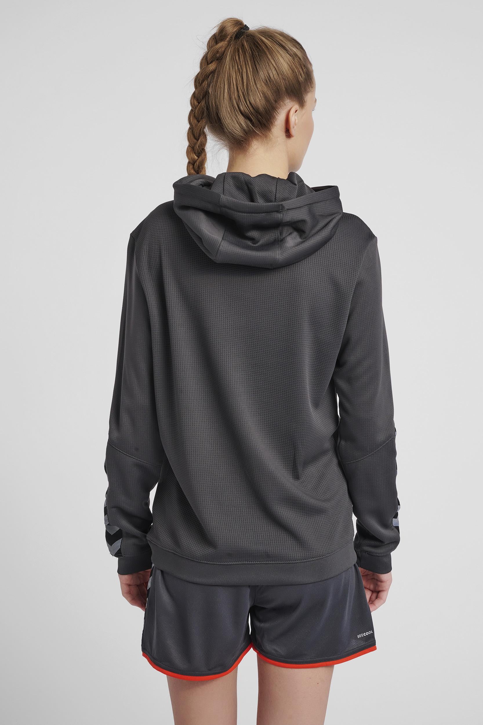 HUMMEL - Hmlauthentic Poly Hoodie Woman - Asphalt