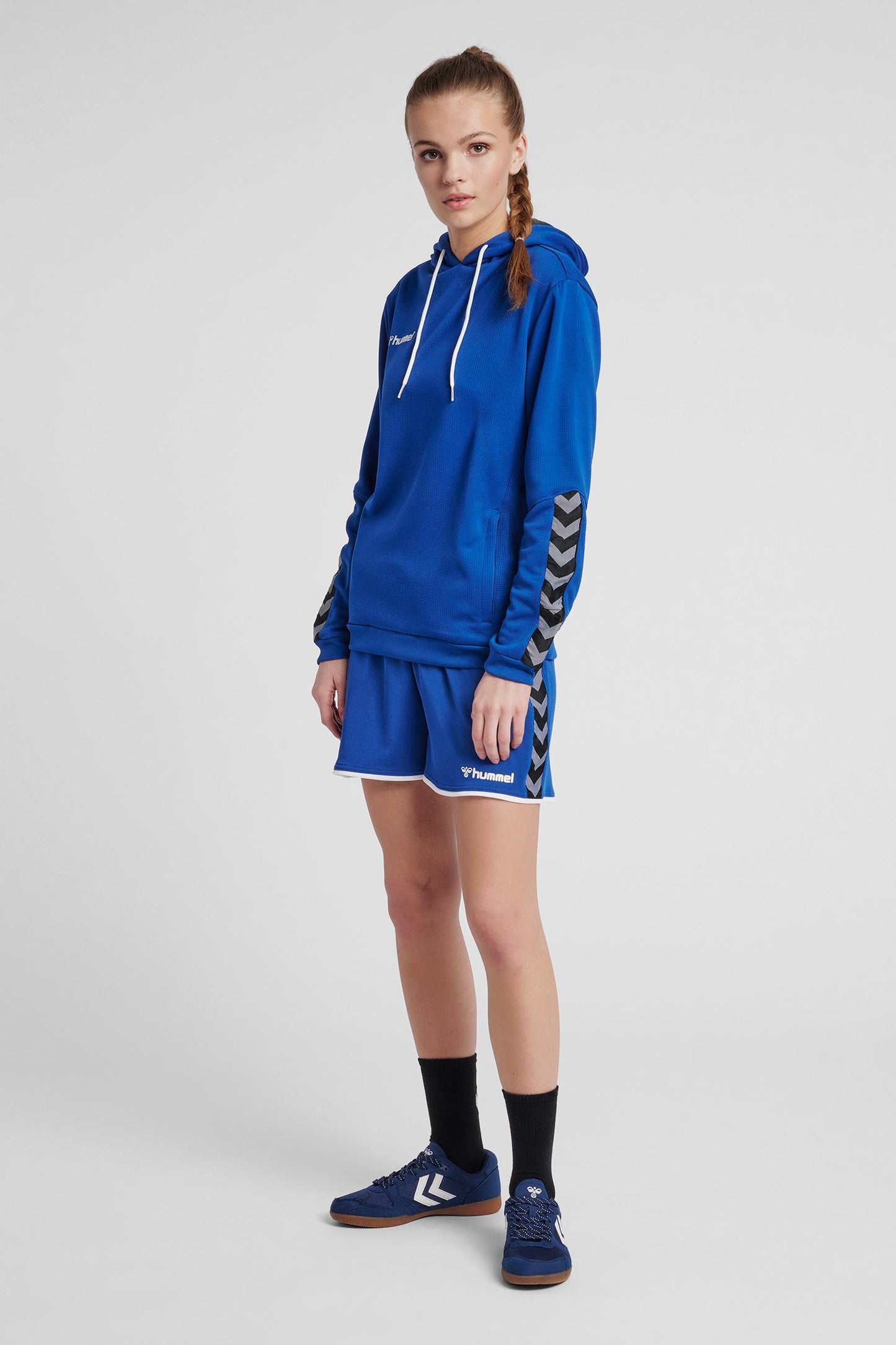 HUMMEL - Hmlauthentic Poly Hoodie Woman - True Blue