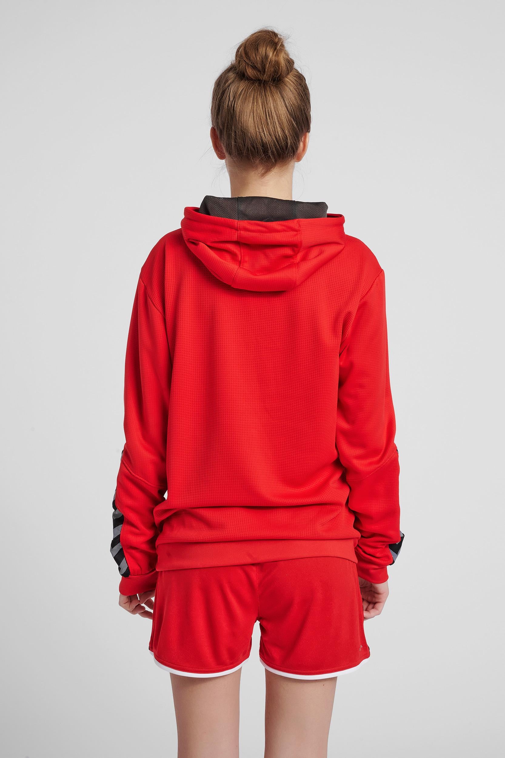 HUMMEL - Hmlauthentic Poly Hoodie Woman - True Red