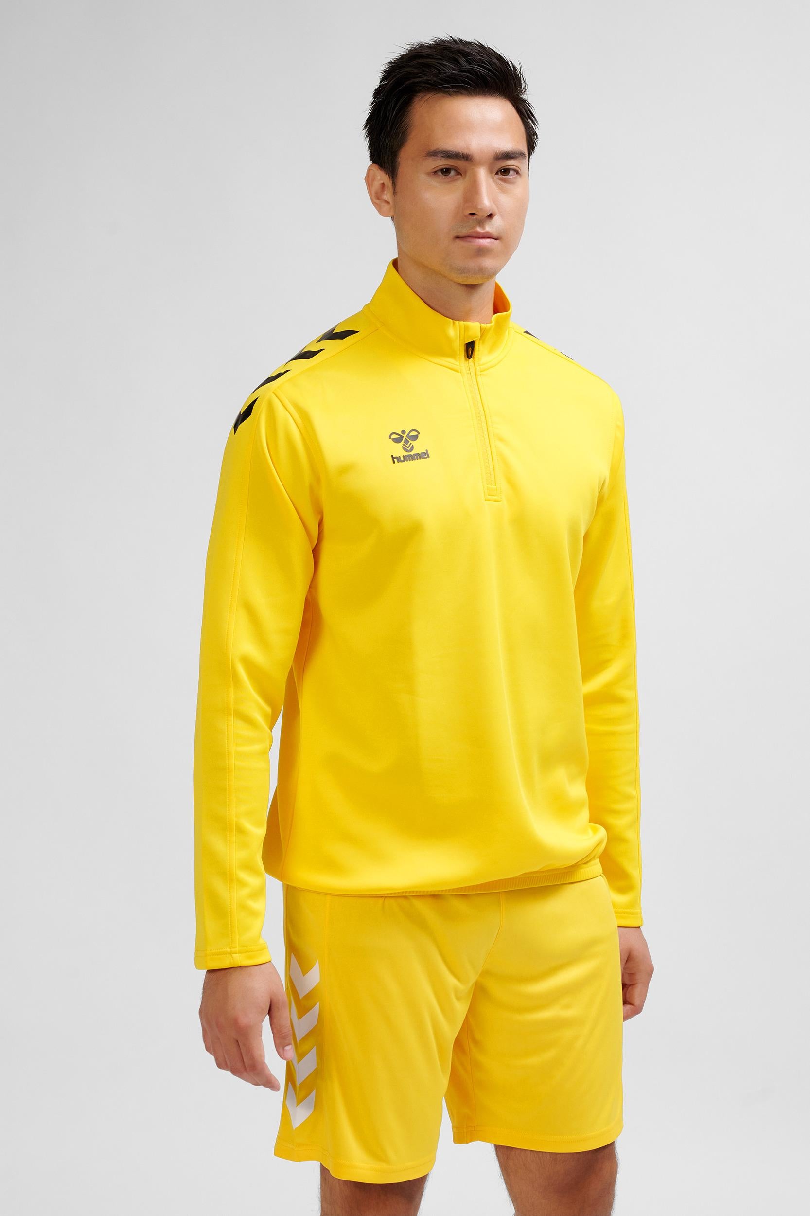 HUMMEL - Hmlcore Xk Half Zip Poly Sweat - Sports Yellow