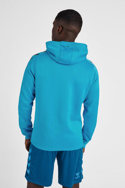 HUMMEL - Hmlcore Xk Poly Sweat Hoodie - Blue Danube