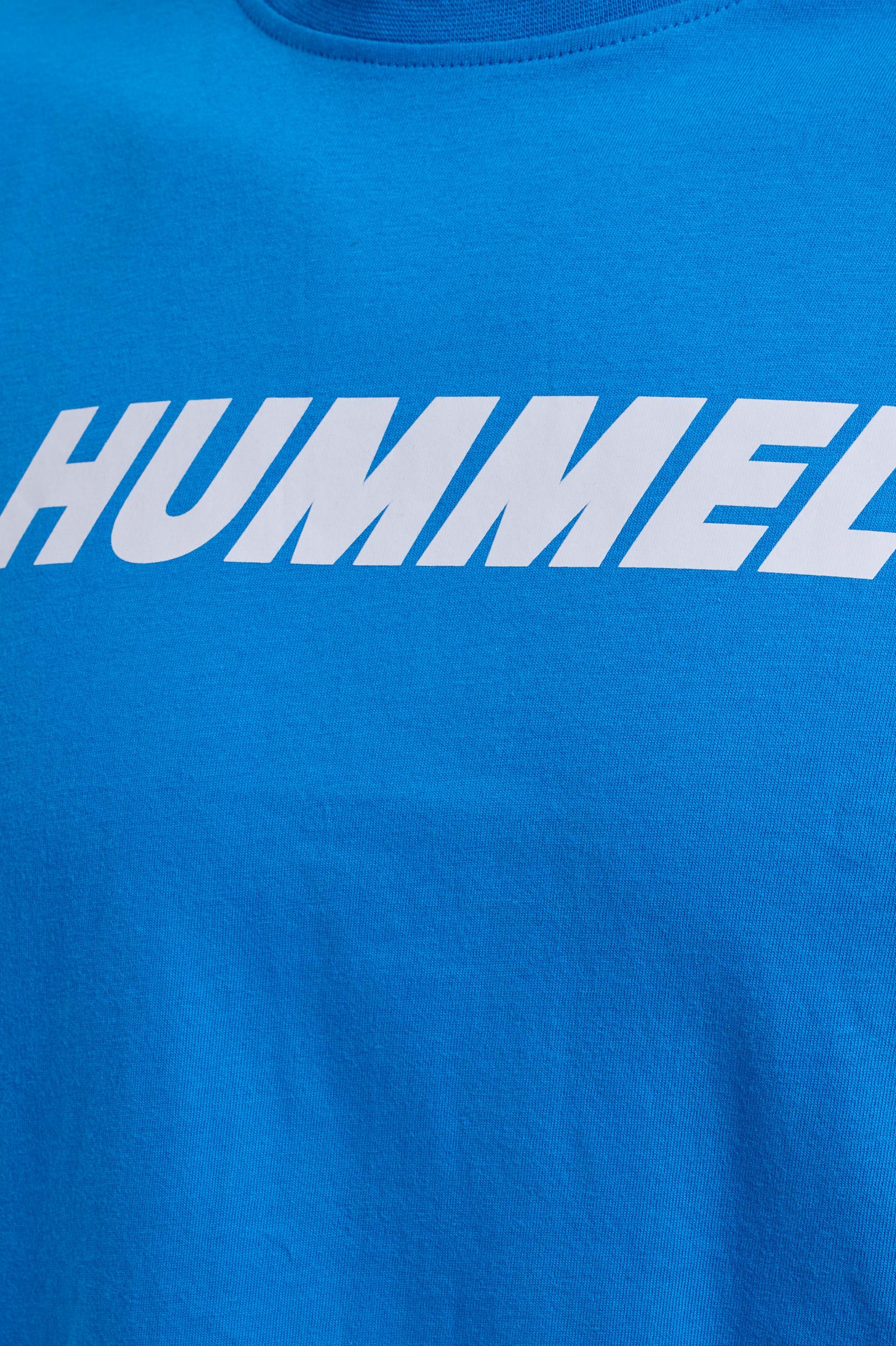 HUMMEL - Hmlelemental Logo Cotton Tee - Indigo Bunting