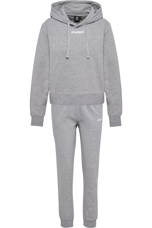 HUMMEL - Hmlelemental Sweat Set Woman - Grey Melange/grey Melange