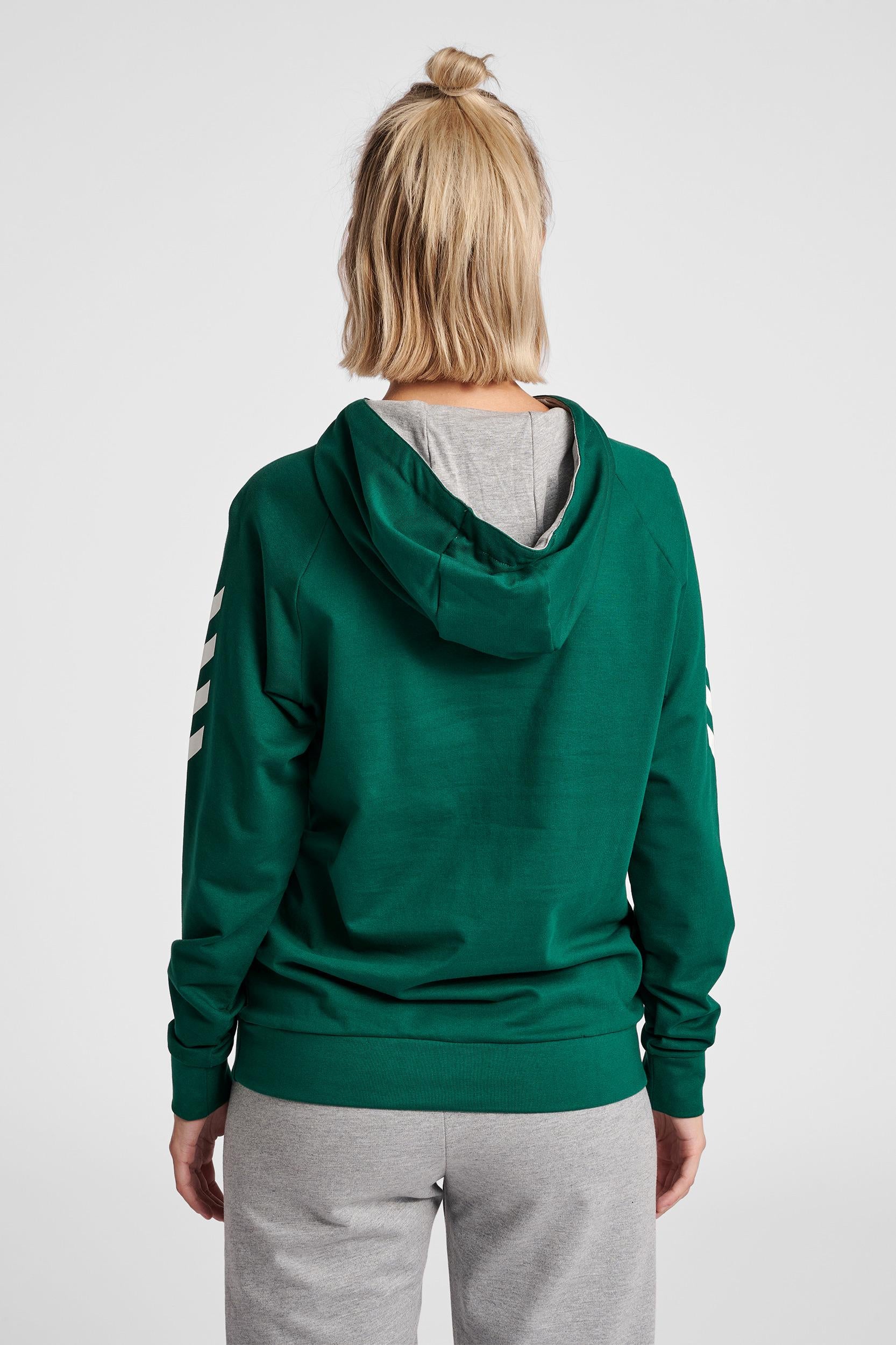 HUMMEL - Hmlgo Cotton Hoodie Woman - Evergreen