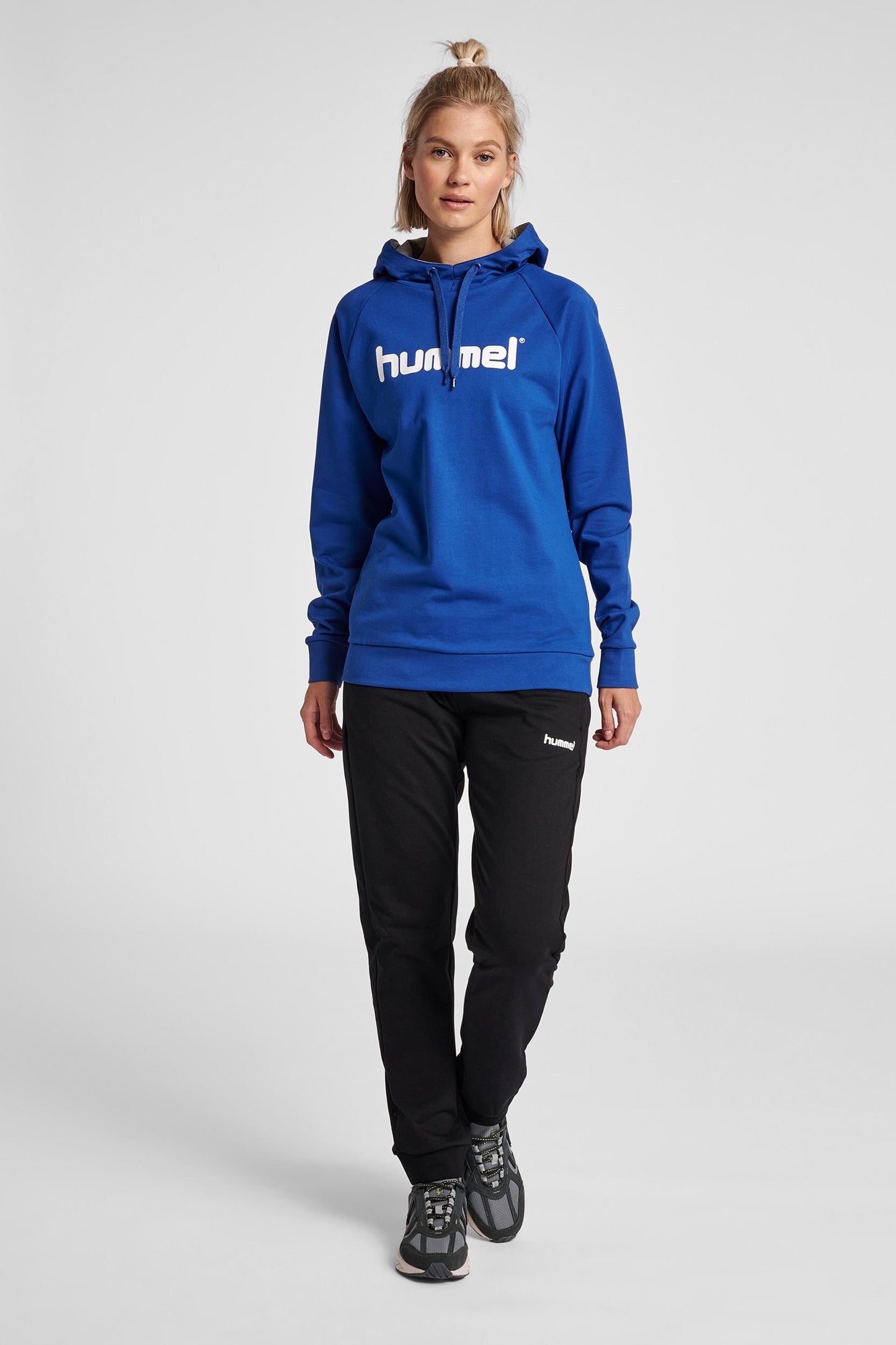 HUMMEL - Hmlgo Cotton Logo Hoodie Woman - True Blue