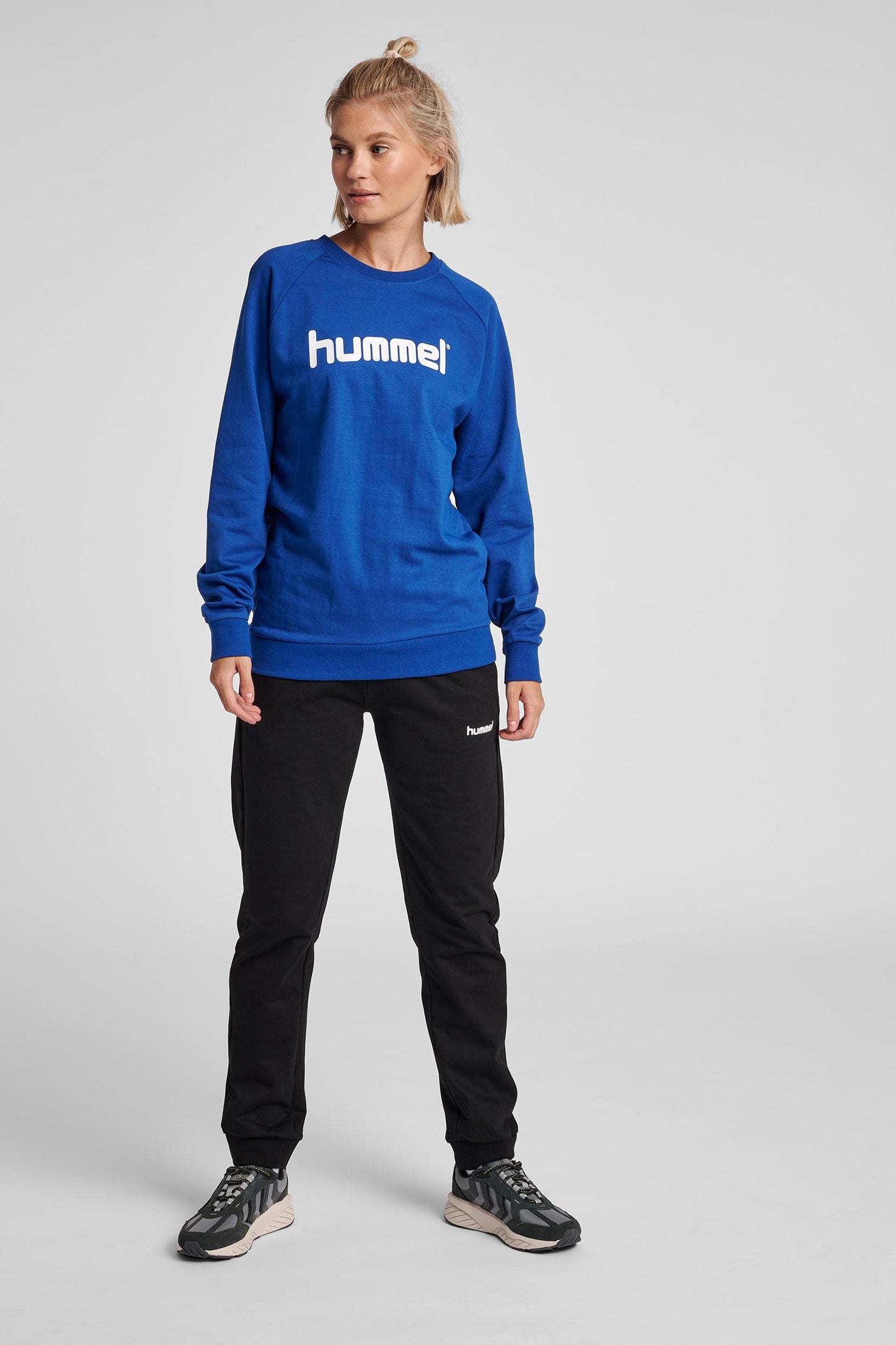 HUMMEL - Hmlgo Cotton Logo Sweatshirt Woman - True Blue