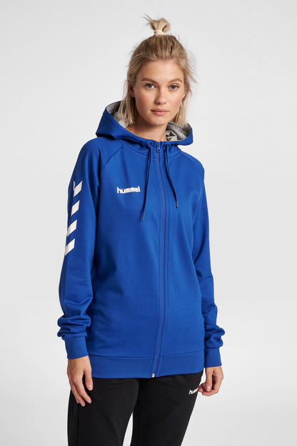 HUMMEL - Hmlgo Cotton Zip Hoodie Woman - True Blue