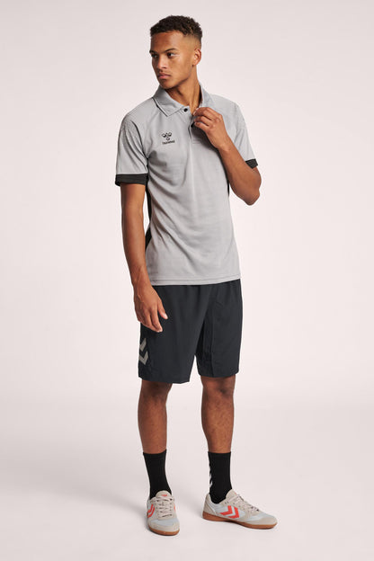 HUMMEL - Hmllead Functional Polo - Grey Melange