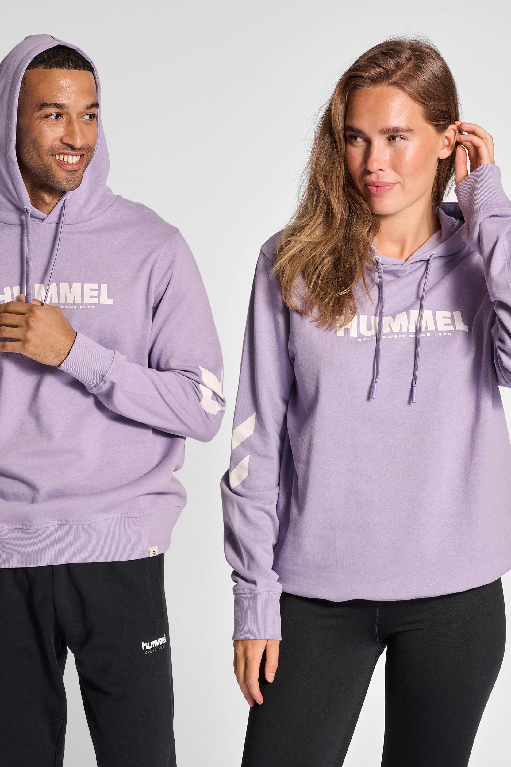 HUMMEL - Hmllegacy Logo Hoodie - Heirloom Lilac