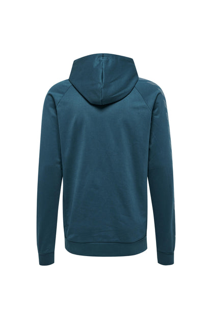 HUMMEL - Hmlmove Grid Cotton Hoodie - Deep Teal