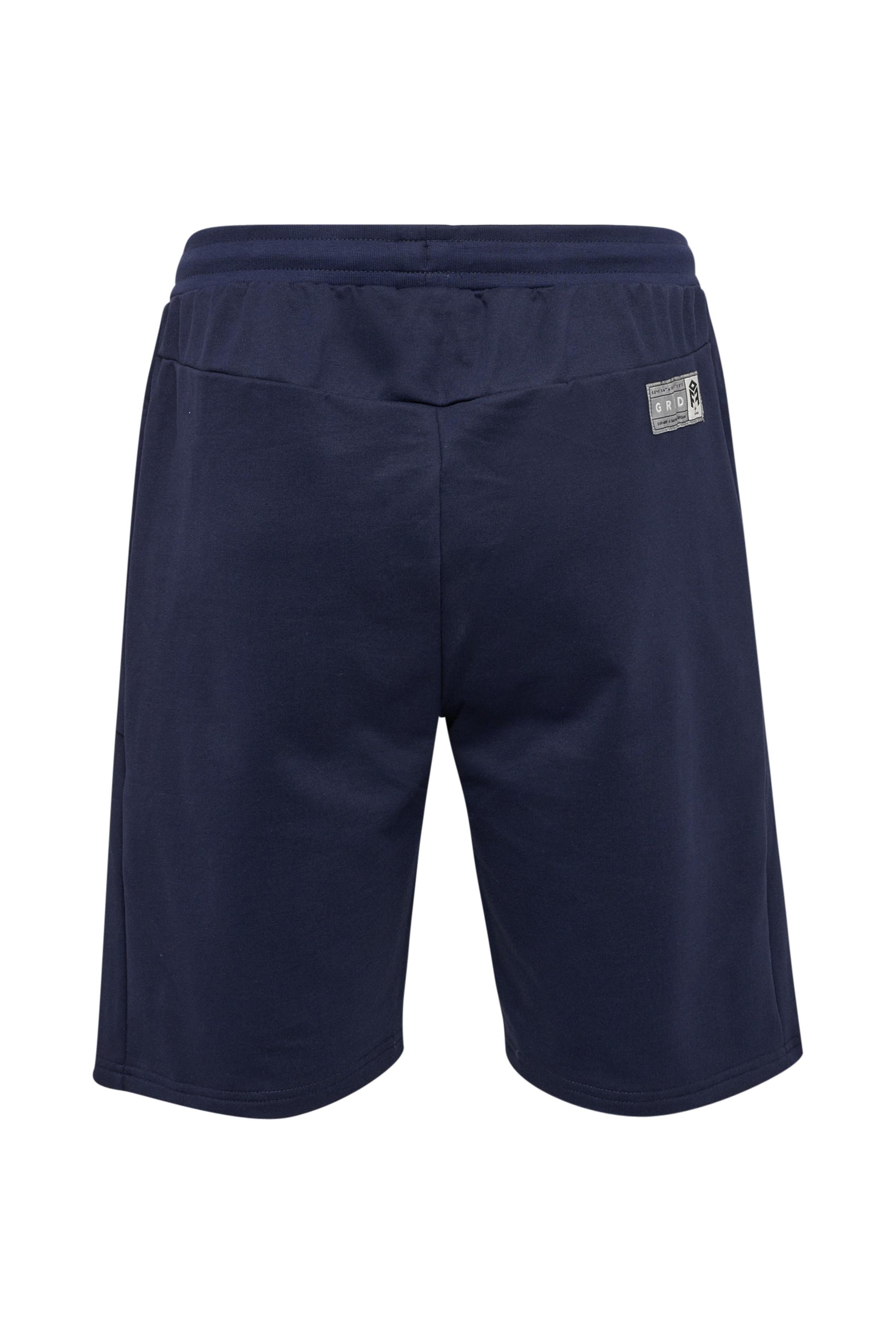 HUMMEL - Hmlmove Grid Cotton Shorts - Marine