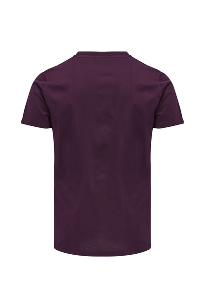 HUMMEL - Hmlmove Grid Cotton T-shirt S/s - Grape Wine