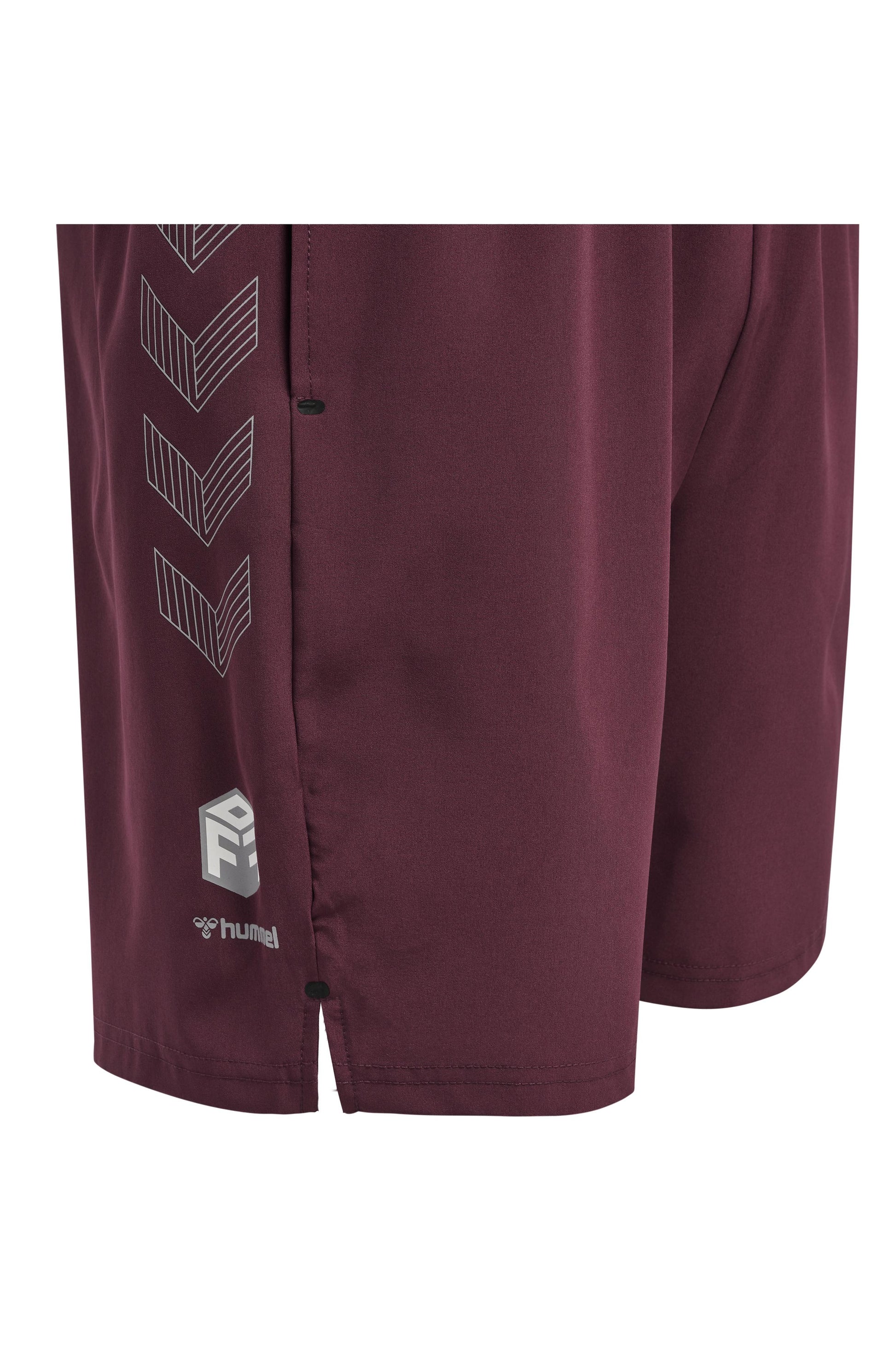 HUMMEL - Hmlmove Grid Woven Shorts - Grape Wine