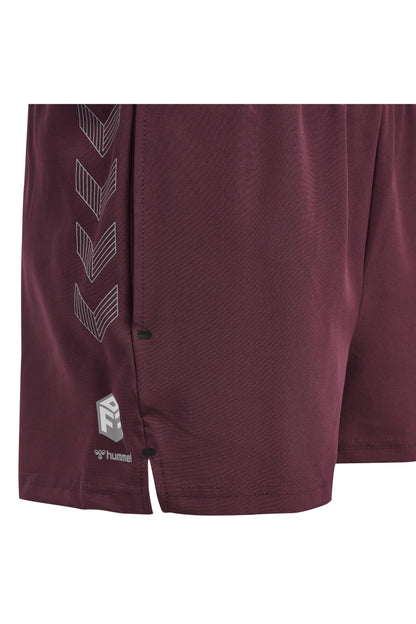 HUMMEL - Hmlmove Grid Woven Shorts Woman - Grape Wine