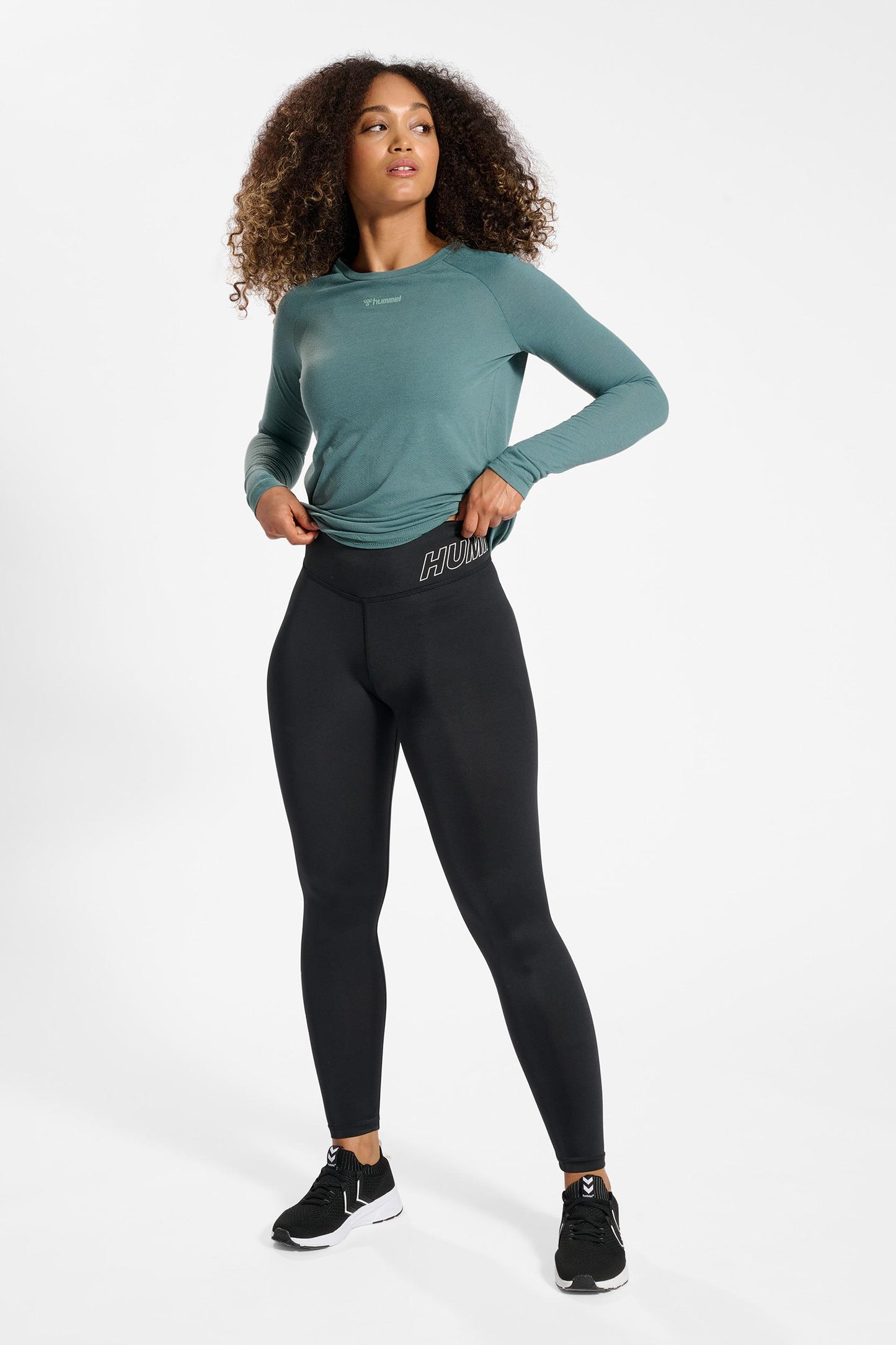 HUMMEL - Hmlte Apex Mid Waist 7/8 Tights - Black