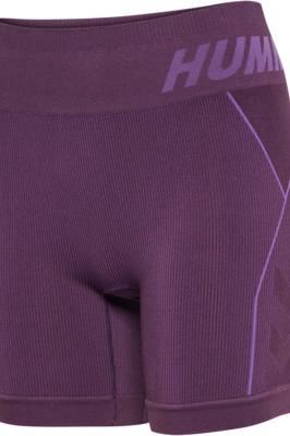 HUMMEL - Hmlte Christel Seamless Shorts - Plum Perfect/bellflower Melan