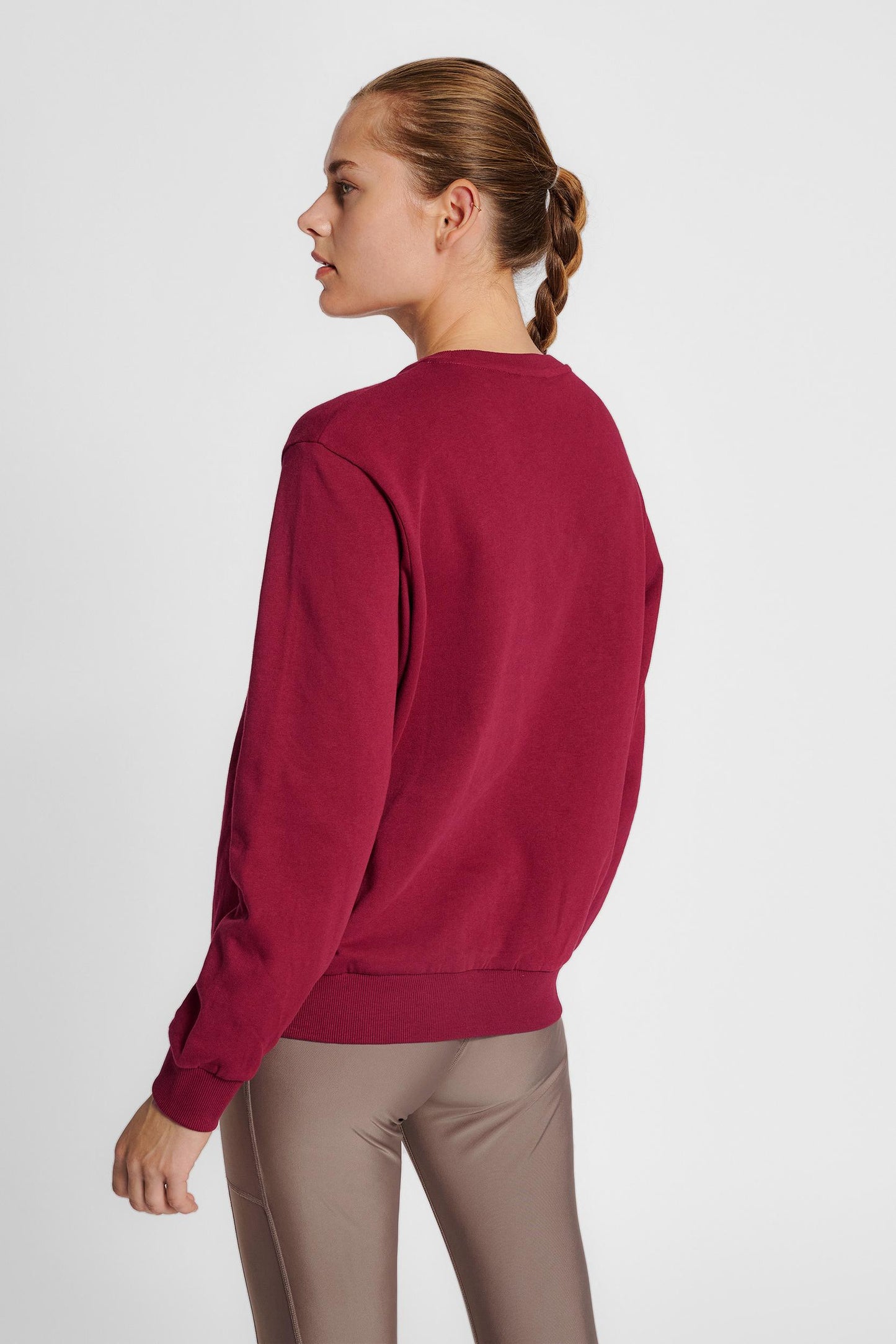 HUMMEL - Hmlte Element Sweatshirt - Cabernet