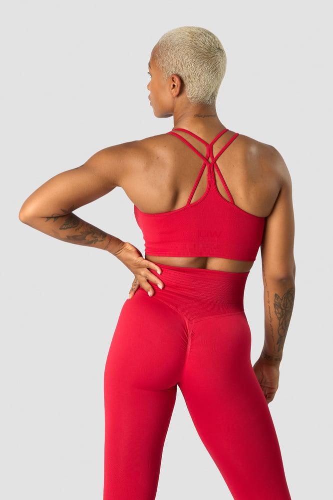 ICANIWILL - Define Seamless Scrunch Sports Bra - Red