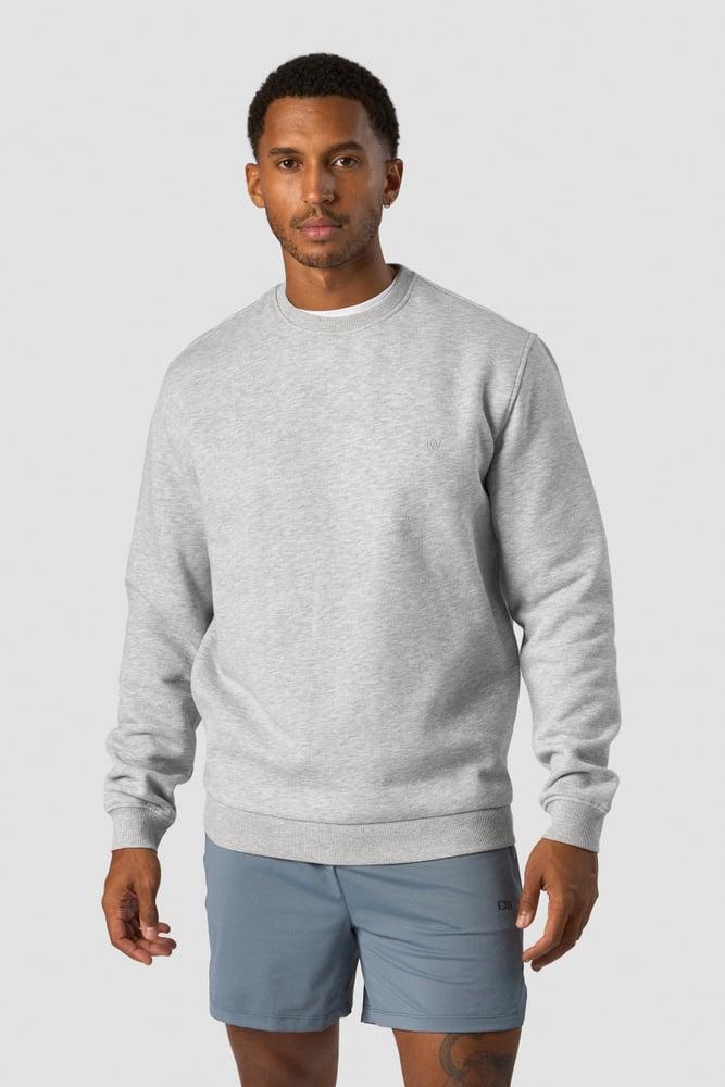 ICANIWILL - Everyday Crewneck Side Logo - Light Grey Melange