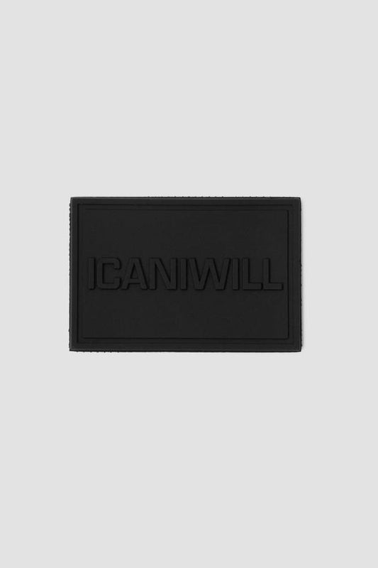 ICANIWILL - Silicon Badge - Black