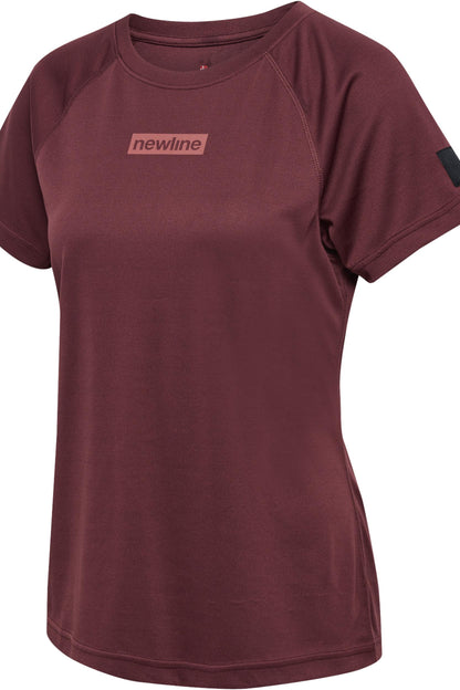 NEWLINE - Nwlcharge Mesh T-shirt W - Decadent Chocolate