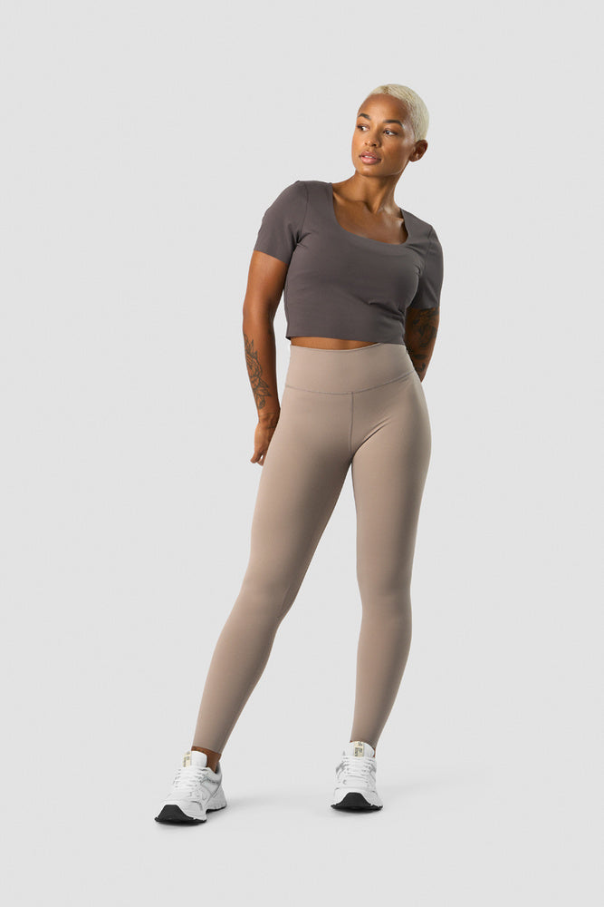 nimble soft cropped t-shirt clay