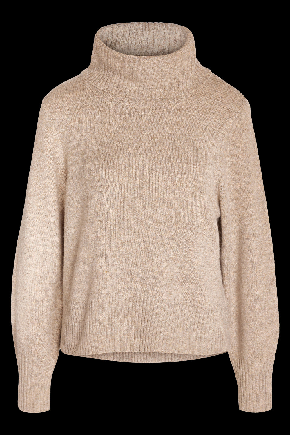 NOISY MAY - Friva L/s Roll Neck Knit - Brown