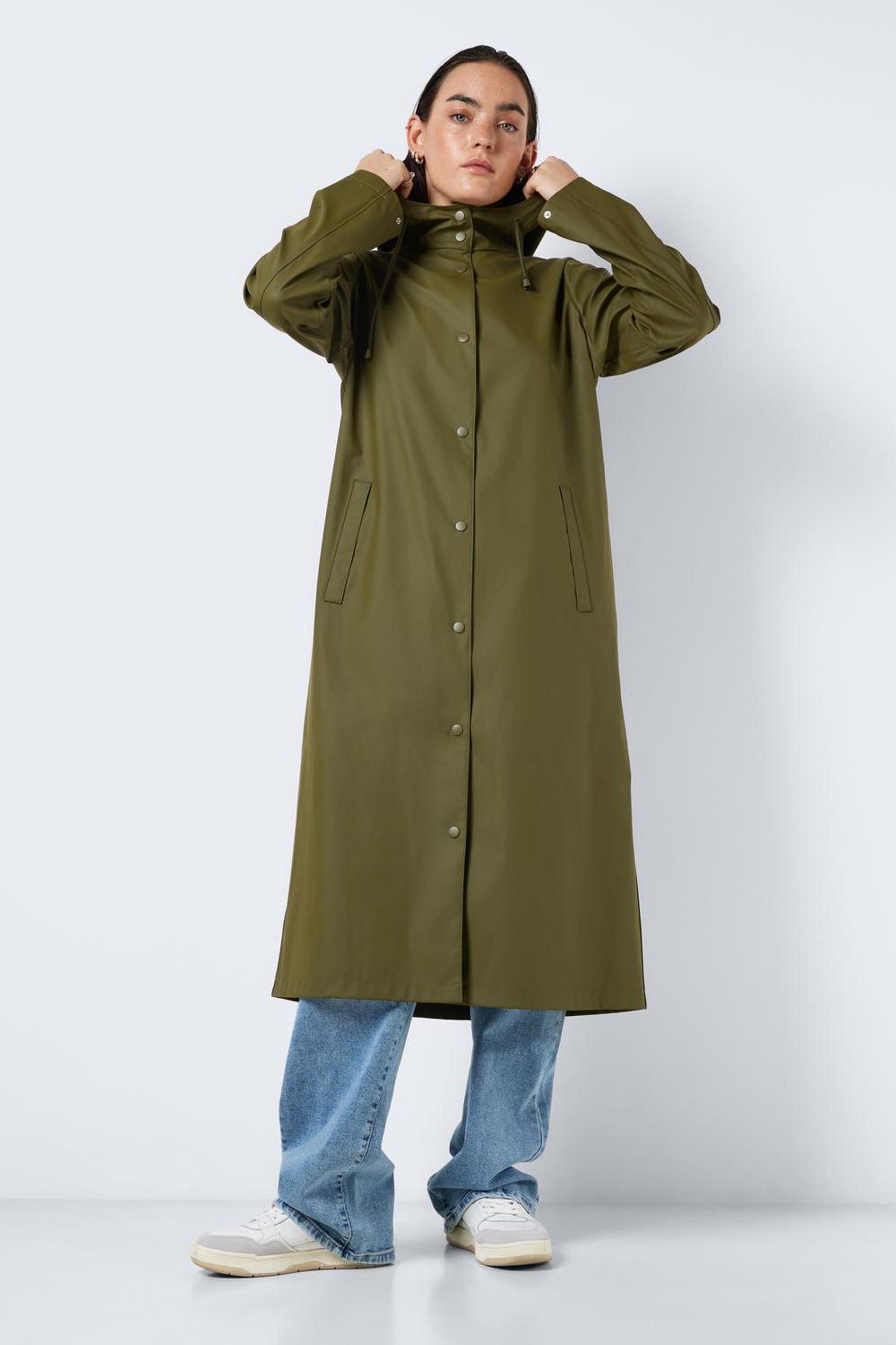 NOISY MAY - Sky L/s X-long A-line Raincoat - Green