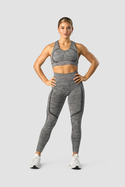 rush seamless sports bra grey melange