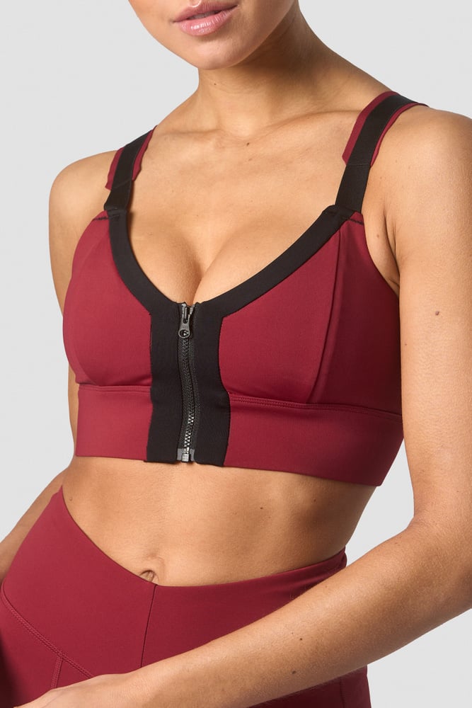 shourai sports bra wmn blood red